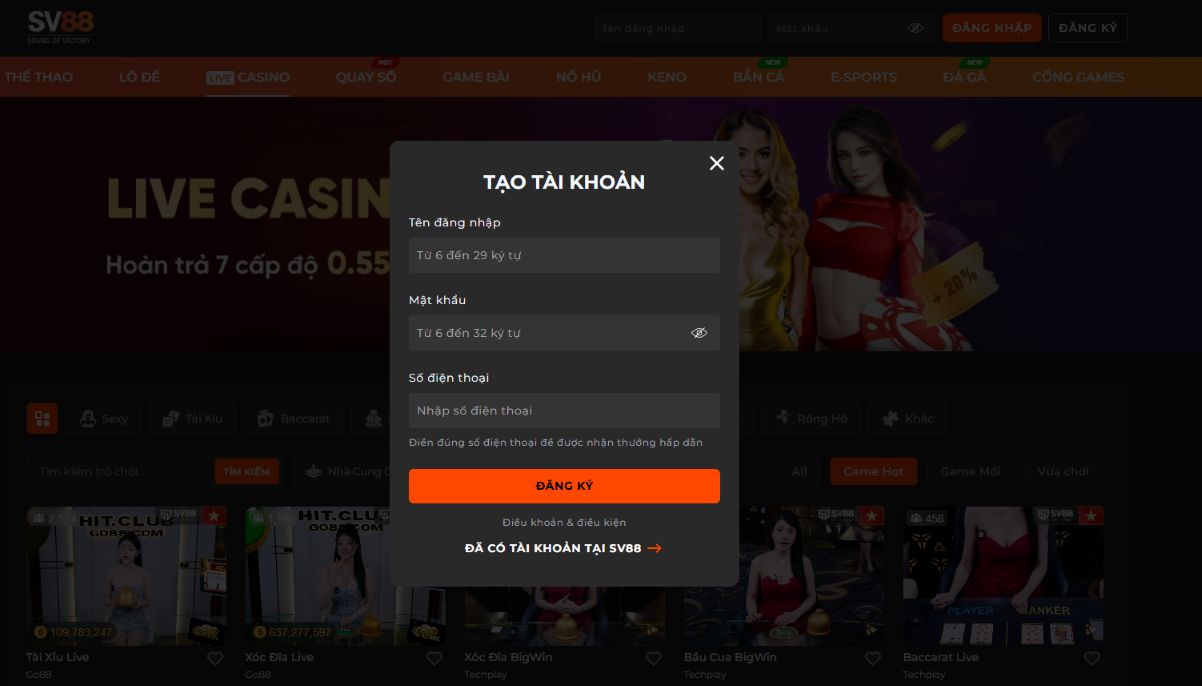 Nhà Cái Sv88 - Hướng Dẫn Đăng Ký Và Điều Khoản Quan Trọng Các bước đăng ký tài khoản cá cược ở sv88