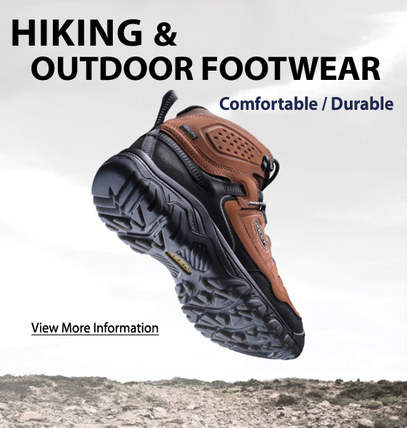 hiking and outdoor footwear banner